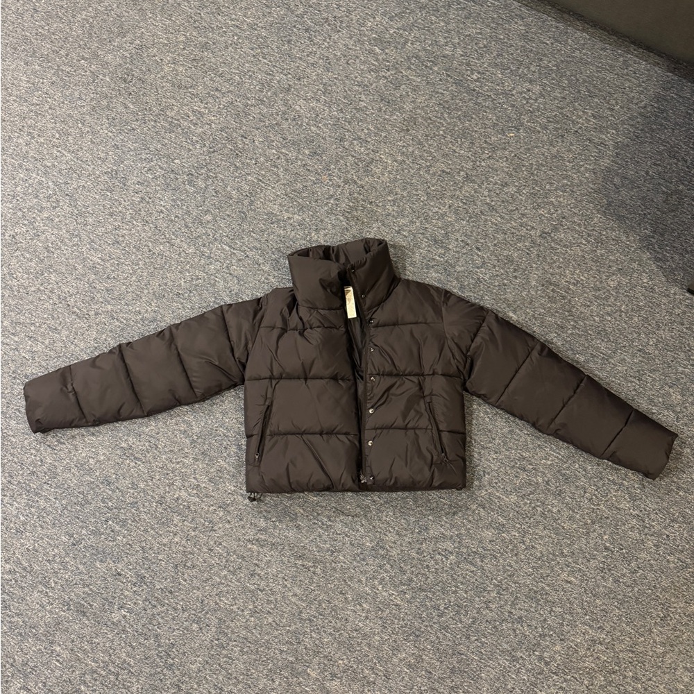 ALO Yoga Kids Dark Brown Puffer Jacket